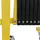 Mendler Alu Absperrgitter 110 x 500 cm Gelb/Schwarz