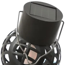 MARELIDA LED Solar Hängeleuchte Kugelleuchte Kunststoff H: 9cm 1 Stück schwarz