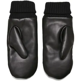 URBAN CLASSICS Puffer Imitation Leather Gloves Schwarz S/M