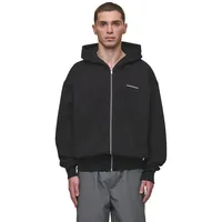 Pegador Kapuzenplüschjacke Charles Oversized Sweat Jacket, schwarz schwarz M