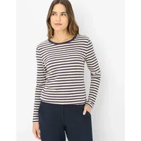 Brax Longsleeve mit Rundhalsausschnitt Modell CARINA L", midnight blue,