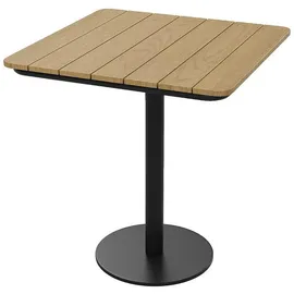 vente-unique Gartentisch 70 x 70 x 75 cm Schwarz