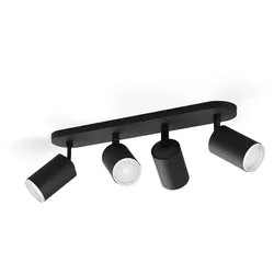 Philips Hue - Fugato Punkt 4 Deckenleuchte Bluetooth White/Color Amb. Black - 42.5 cm - 8 cm - 15.3 cm