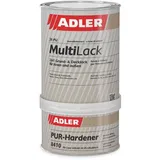 ADLER Fliesenlack glänzend Weiß - 1kg inkl. Härter - Hochwertige Fliesenfarbe mit hervorragenden Hafteigenschaften für diverse Untergründe, Grund- und Decklack