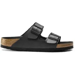 Birkenstock für Herren. 1019098 Arizona Ledersandalen schwarz (43), Wohnung, Keine, Lässig