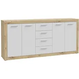 Forte Baccio 198 x 92 x 41 cm Artisan Eiche Dekor / Weiß matt