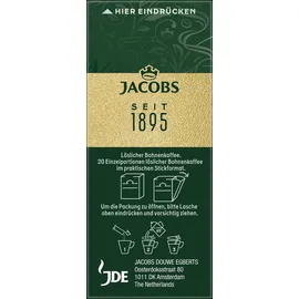 Jacobs Crema löslicher Kaffee, Instantkaffee, Instant Kaffee, 12 x 20 Einzelportionen