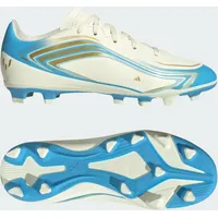 adidas F50 Messi Club MG Fußballschuhe Kinder Ivory/Semi Blue Burst/Icey Blue 35