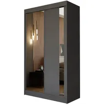masseno Schwebetürenschrank Grazia 120 x 216 x 61 cm Grau