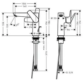 Hansgrohe Talis E Einhandmischer Mattweiß