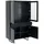Furnhouse Vitrine 110 x 45 x 190 cm Schwarz