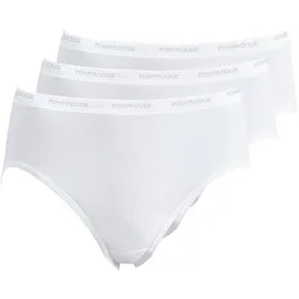 Pompadour Hüftslip 3 St. Weiss 38