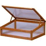 Dobar Frühbeetaufsatz Kubus 2.0 76 x 56 x 28 cm braun