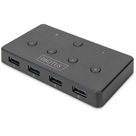 Digitus DA-73301 4 Port USB 3.0-Hub Schwarz