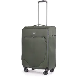 Stratic Reisekoffer  Mix Trolley 68 cm  erweiterbar  4 Rollen 60 l - Grün