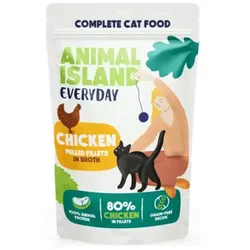 ANIMAL ISLAND Täglich mit Hühnerfilets in Brühe 12x85g