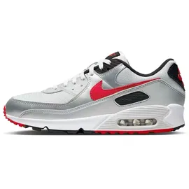 Nike Air Max 90 Herren Photon Dust/Meatllic Silver/Black/University Red 42,5