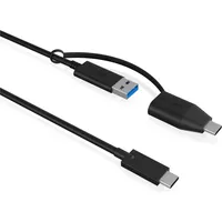 ICY BOX USB 3.2 (Gen 2) 3.1 Gen2) USB-C USB-A + USB-C Schwarz
