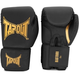 Tapout Boxhandschuhe aus Kunstleder (1Paar) RAGTOWN, Black/Gold, 14 oz, 960010
