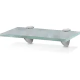 TolleTour Glasregal Wandregale mit Halterung Glasboden Badregal Bad Ablage Glasablage Regal Glas Badablage Glasscheibe Halterung Regale Milchglas