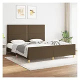 vidaXL Bettgestell 180 x 200 cm Dunkelbraun