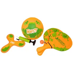 Neopren Beach Game Set orange/grün