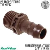 Rain Bird Adapter 3/4" x 17 mm Kunststoff braun