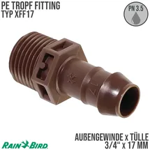 Rain Bird Adapter 3/4" x 17 mm Kunststoff braun