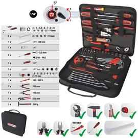 KS Tools Universal-Werkzeugtasche 62-tlg.