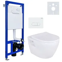 Aloni Hänge-WC mit WC-Sitz Weiß