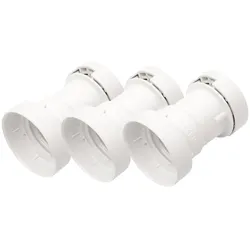 ILLU Fassung E-27 Schraubgewinde - weiß - max 40W für H05RNH2-F1,5 und 2,5 - 3er...
