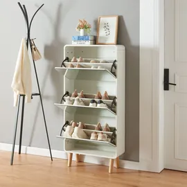 [en.casa] Aure 63 x 134 x 24 cm mit Spiegel / weiß