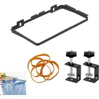 Küchenschränke Hängender Müllbeutelhalter Müllsackständer Müllsackhalter Wand, Outdoor Müll Unterstützung Tragbar Müllsackständer Metall Mit Klemmring Geeignet Für Küche, Büro, Camping Abfallbehälter