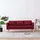 vidaXL 3-Sitzer-Sofa Stoff Weinrot
