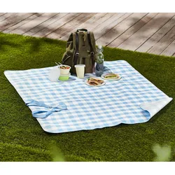 Tchibo - Karierte Picknickdecke - beige
