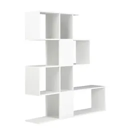 miliboo Designer-Bücherregal 147 cm Weiß