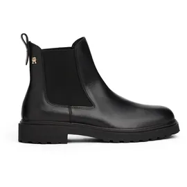 Tommy Hilfiger TH LEATHER CLEATED CHELS Schwarz (Black), 36