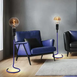 just light. Tischleuchte blau Metall, 16x46.5x16 cm, Lampen & Leuchten, Innenbeleuchtung, Tischlampen, Tischlampen