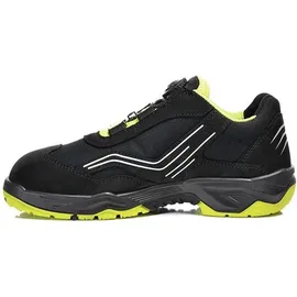 ELTEN AMBITION BOA Low ESD S2, Stahlkappe, leicht, sportlich, Schwarz/Gelb, Größe: 38
