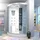 SeniorBad Dusche Duschkabine D26-EH-EA Duschtempel Sauna 130x130 cm, OHNE 2K ScheibenVersiegelung - Weiß,