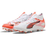Puma Ultra 5 Match+ FG/AG Fußballschuhe 01 white/black/glowing red 44.5