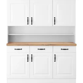 WIHO KÜCHEN Küchenbuffet Erla 150 x 0 x 0 cm Weiß