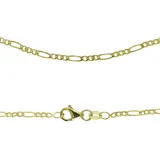 FIRETTI Collierkettchen FIRETTI "Schmuck Geschenk Gold 333 oder 585 Figarokettengl. in mehreren Breiten" Gr. 50, gold (gelbgoldfarben), Halsketten, Damen, 50, Gelbgold 333, B: 2mm, Made in Germany, B:2mm