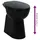 vidaXL Hohe Spülrandlose Toilette Soft-Close 7cm Höher Keramik Schwarz