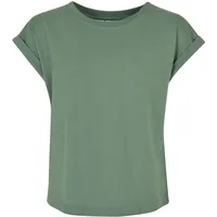 URBAN CLASSICS Girl's Girls Organic Extrended Shoulder Tee T-Shirt,