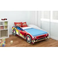 Luxusbetten24 Kinderbett Car mit verschiedenen Motiven Energy 140x70