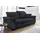 DOMO collection 2,5-Sitzer "Sully", schwarz, B:210cm H:84cm T:102cm, Luxus-Microfaser (100% Polyester);Kunstleder SOFTLUX;Luxus-Microfaser ALTARA NUBUCK (100% Polyester);Chenille (100% Polyester), Sofas, wahlweise mit Rückenverstellung