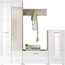 HBZ SIXX Garderobenschrank 195x195x36 cm weiß