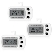 cozary Kühlschrankthermometer 3 Stück weiß
