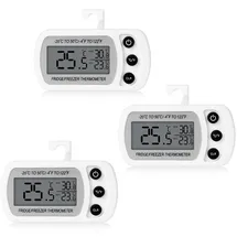 cozary Kühlschrankthermometer 3 Stück weiß